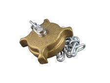 CATERING RESTAURANT REGO BRASS CAP & CHAIN 2 1/4ACME