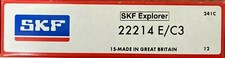 NEW 22214-E C3 SKF Spherical Roller Bearing F...