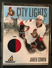 2010-11 Pinnacle City Lights 2 Color Jersey Seam PRIME 81 Jared Cowen 10/25