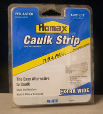 Homax 11-Ft. White Wide Tub  Wall Caulkstrip