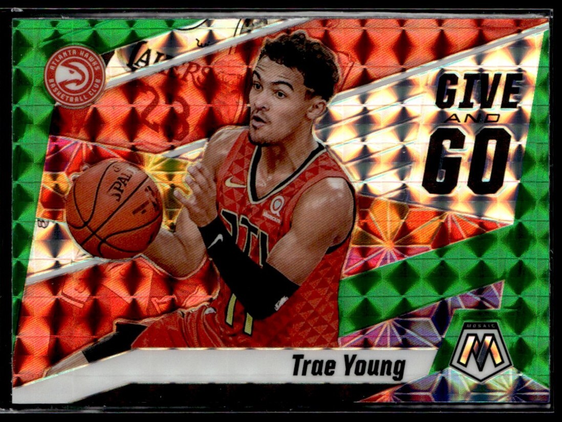 2019-20 MNosiac Give And Go Green Prizm Trae Young Atlanta Hawks #4