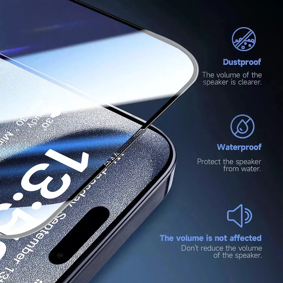 2x Privacy Screen Protector for iPhone 17 16 Pro Max 15 14 13 Auto Alignment Kit - Image 3 of 4