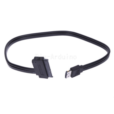NEW 5V 12V Dual Power eSATA USB Combo to 2.5'' 3.5''22Pin SATA Hard Disk Cable