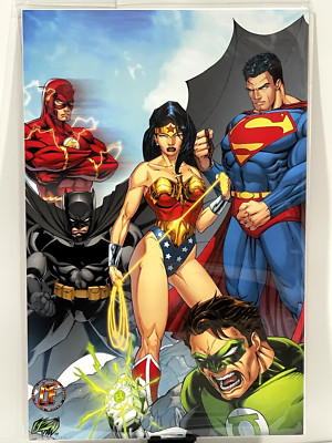 Justice League of America Cosplay Homage COMICS ELITE Art Print 11X17 DC Comics