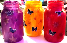 Jar Vases Handmade Spring Mason Set of 3