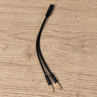 Audio Splitter Kabel 3,5mm Y Mikrofon Adapter 2 Stecker für G432/G Pro X Headset PC Mic