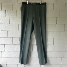 60s Vintage Jaymar Sansabelt Blue Green Elastic Waist Mens Slacks Pants 34x32.5