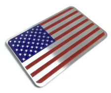 3D Metal American Flag Sticker Decal Emblem For Auto, Car, Bike, and Motorcycle
