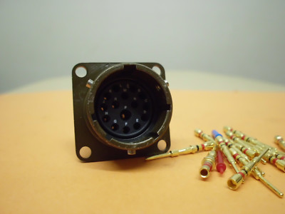 MIL Stecker/Stiftk. - 15 pol. - 8 51 00R 14 - 15P - SOURIAU - vergold. Kontakte 