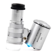 Magnifying Glass Loupe 60x Magnifier Microscope Jewelry Pocket Loop Eye Glass