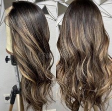 Body Wave Highlight Human Hair Wig 13x4 Lace Front Wig Natural Hairline Remy