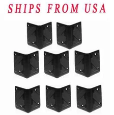 8-Pack Small Plastic Amplifier Protector Corner Speaker Cabinet Corners Black