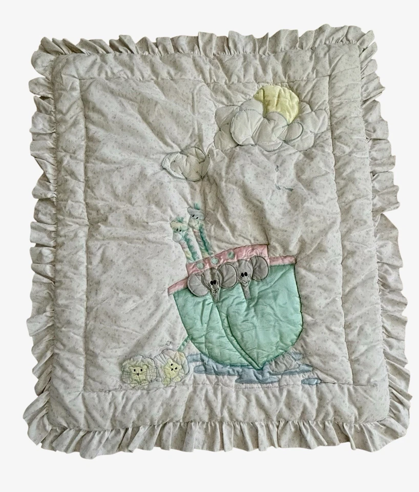 Edredón de Cuna de Bebé Y2K Años 90’s Decoración de Pared Arca de Noé Nojo Pasteles Foto 2 de 4