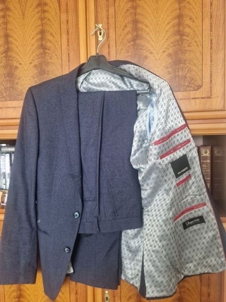 Men Roy Robson Suit Navy 40