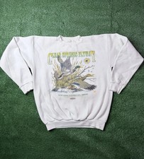 Vintage 90s Mallard Duck Sweatshirt Waterfowl Hunting Nature