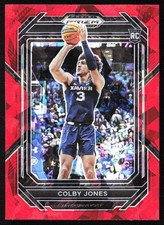 2023-24 Prizm Draft Picks Red Ice Colby Jones Rookie Xavier Musketeers #9