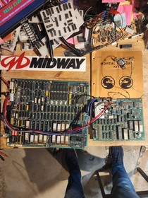 MORTAL KOMBAT 1 PCB JAMMA ARCADE BOARD SET PROTO REV WORKING!!! (Y-UNIT) MIDWAY