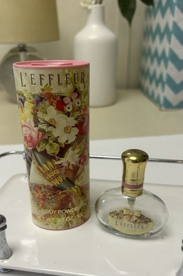 L'Effleur Body Powder by Coty 3.7 Oz / 100g Sealed With Perfume Bottle