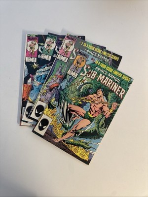 Prince Namor the Sub-Mariner #1 2 3 4 - Marvel Comics 1984 - Lot of 4