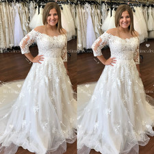 Beach Boho Wedding Dresses Off Shoulder 2026 Lace Tulle New Bridal Gowns