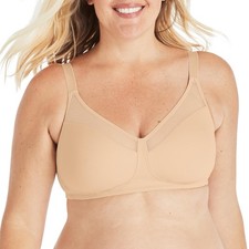 Playtex 18 Hr Womens Smoothing Wirefree Minimizer Bra 4697 NUDE Sz 40DDD