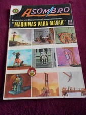 ASOMBRO comic KILLING MACHINES GUILLOTINE torture devices CROSS ELECTRIC CHAIR