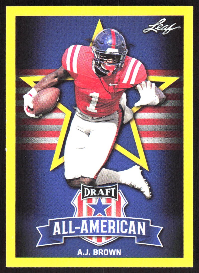 AJ Brown Leaf Draft #76 Gold