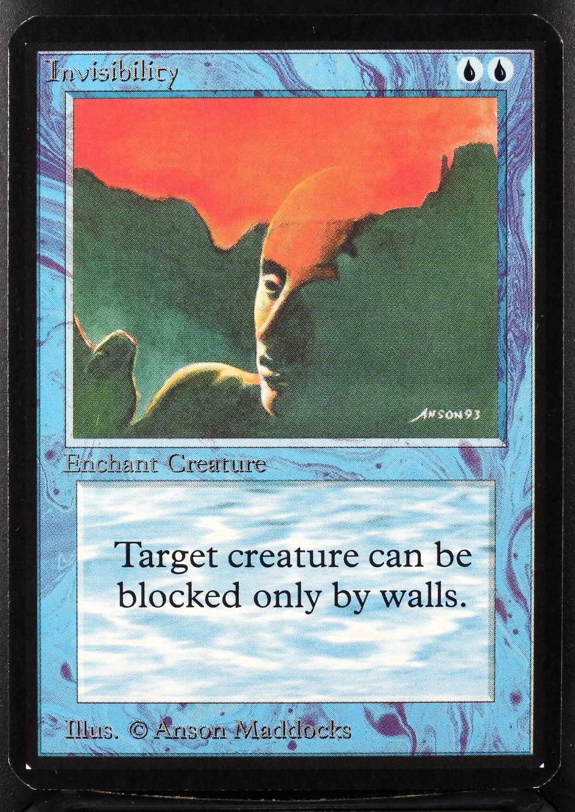 MTG Invisibility Alpha 1993 Magic Card