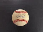 CAL RIPKEN AUTOGRAPHED VINTAGE OMLB BASEBALL BEAUTIFUL BOLD AOL-10 SIGNATURE