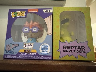Nickelodeon Rugrats Vinyl Figures - Reptar & Funko Dorbz Chuckie Limited Edition