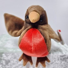 TY Beanie Baby Early the Robin 3-20-1997 P.E. Pellets w/ Hang Tag
