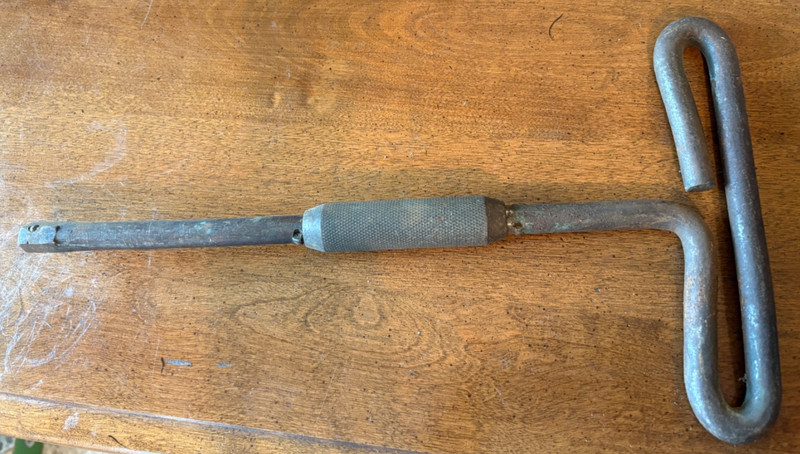 Vintage 1/2" Drive T Handle Spinner Socket Wrench