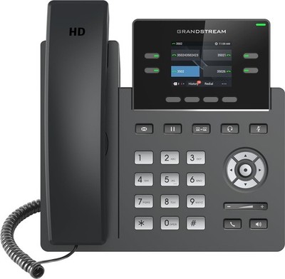 Grandstream GRP2612W IP Phone | 4 Lines, 4 SIP Accounts | 2.4-Inch Color Disp...