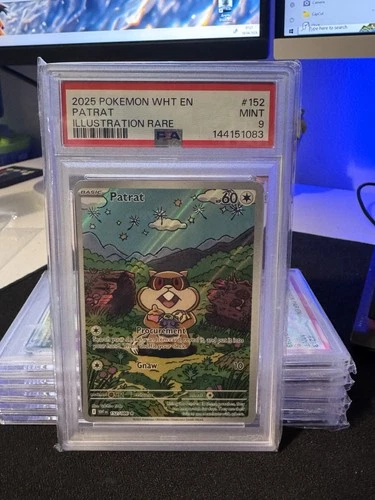Pokemon Patrat Illustration Rare Card 152/086- Psa 9