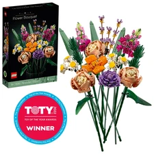 LEGO Botanicals Bouquet Building Kit - Decorative Artificial Flowers,Ages 18+