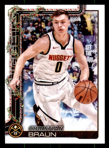 Christian Braun – 2025-26 Topps Holiday Basketball · Base Cards #H79 Christian Braun