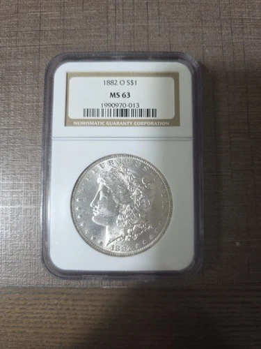 1882 O Morgan Silver Dollar NGC MS-63