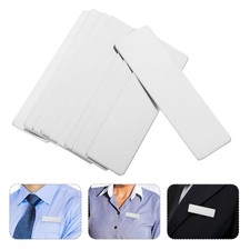 10pcs Metal Name Tags Sublimation Name Tags Blank Name Tag For Office And