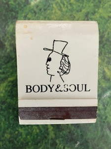 MATCHBOOK  FROM WORLD FAMOUS BODY & SOUL JAZZ CLUB TOKYO 1990's - Used
