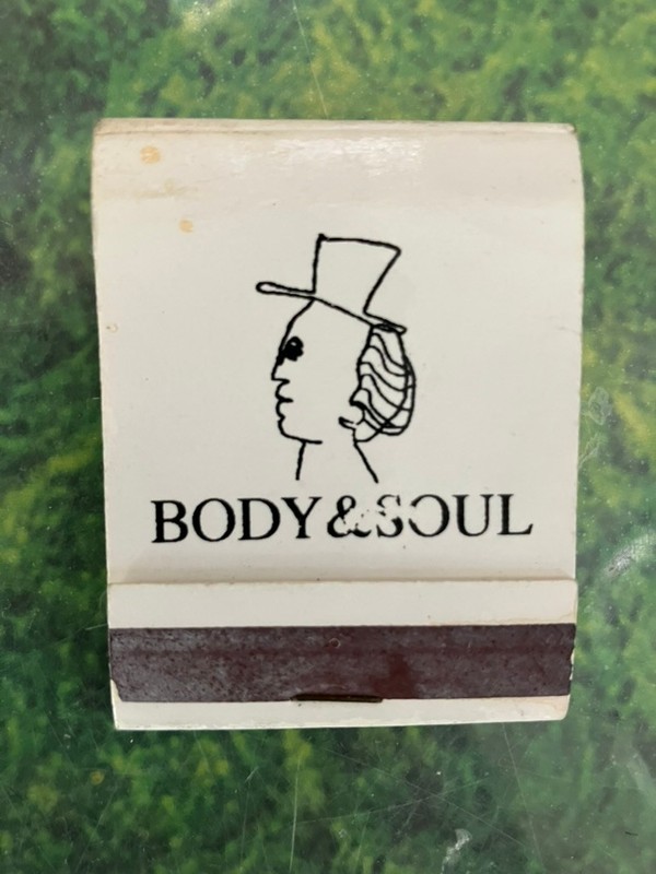 MATCHBOOK  FROM WORLD FAMOUS BODY & SOUL JAZZ CLUB TOKYO 1990's - Used