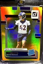 NIK BONITTO RARE ROOKIE GOLD REFRACTOR INVESTMENT CARD SP DENVER BRONCOS