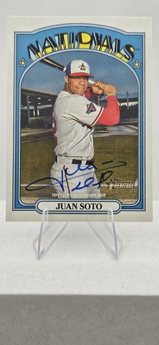 2021 Topps Heritage Real One Autographs Juan Soto #ROA-JS