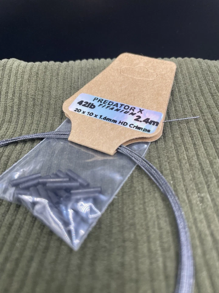 Predator X Titanium Nitinol 42lb Trace Wire Kit 7.2M  Plus 60 X HD Crimps - Image 3 of 3