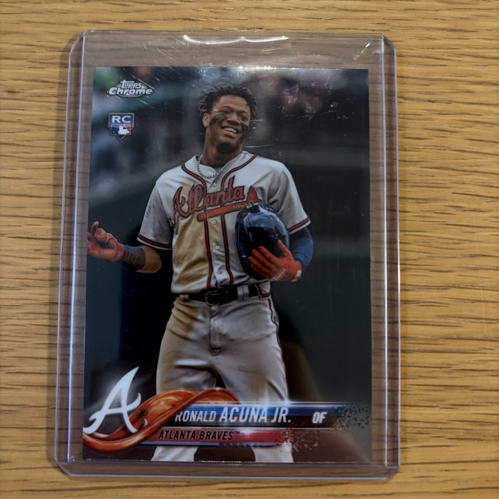 2018 Topps Chrome Update #HMT25 Ronald Acuna Jr. rookie RC