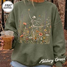 Dancing Skeleton Halloween Spooky Sweatshirt