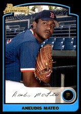 Aneudis Mateo 2003 Bowman #258 Red Sox MLB READ FREE SHIPPING AutographDen