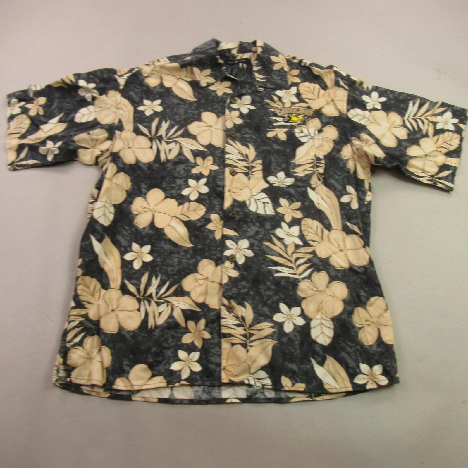 Cotton Traders Shirt Mens Medium Short Sleeve Pocket Button Front Lightweight