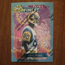 Topps 1995 Finest Rookie Isaac Bruce #137 Los Angeles Rams NFL Football Card
