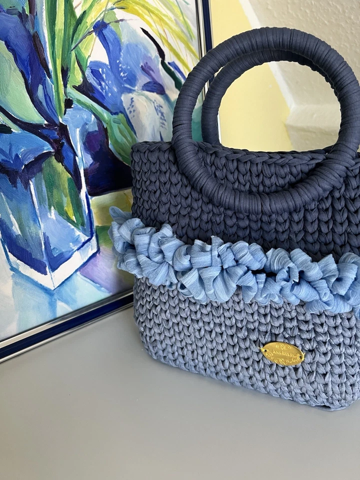 Handtasche  gehäkelt Handmade Damen - Bild 3 von 4