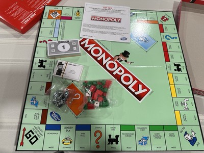 Original Genuine Hasbro Monopoly Classic Edition Family Traditional 8 Token Game